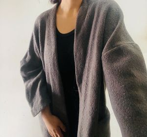 🌈Cozy Grey Oversized Cardigan🎀