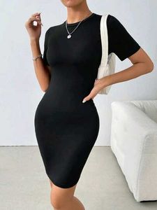 A Black Bodycon Dress