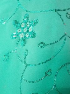 Sky Blue Sitara Work Saree