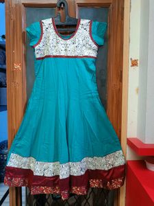 🇳🇿💫💗Elegant Teal Anarkali Kurta With Dupatta