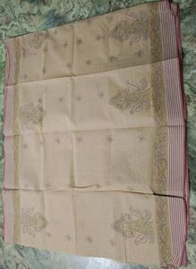 New Pure Cotton Chickankari Saree