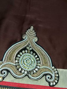 Beautiful Saree With Stitched Blouse