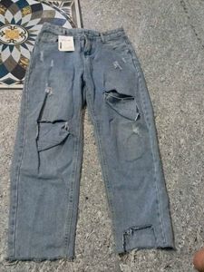 Ripped Light Wash Jeans