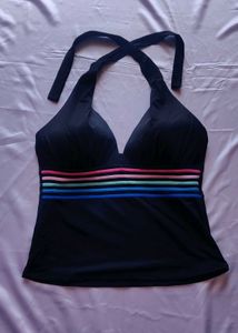 Partywear Black Tie Knot Top