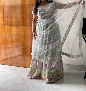 🔥 Multicolour Gotta patti Work Jaipuri Lahenga🔥
