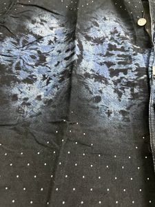 Printed Half Blue Shirt