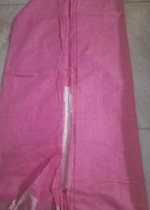 New Pink Soft Cotton Blend Saree