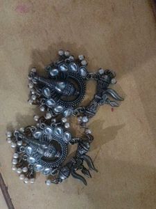 Vintage Silver Ganesha Earrings