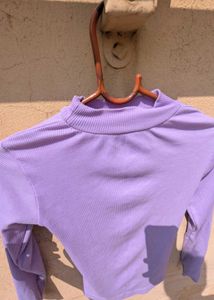 Lilac Ribbed Top