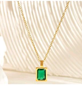 Emerald Pendant Necklace