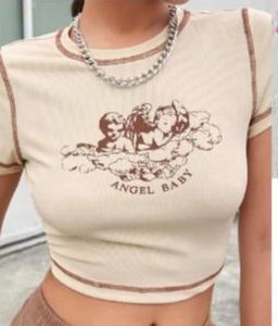 Angel Baby Graphic Crop Top