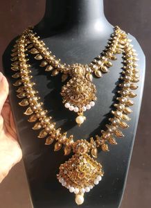 Beautiful Gold Toned Double Layered Necklace