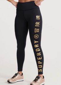 SUPERDRYBrand Print Sports Leggings with Elasticat