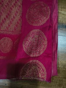 Cotton Silk saree with blouse