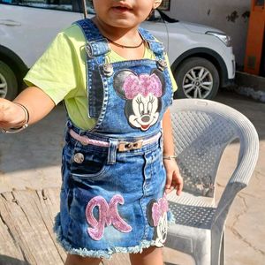 Cute Denim Jumper Dress