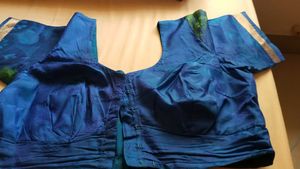 Blue Pure Silk Blouse