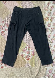 Cargo Military Black Washed 6 Pocket