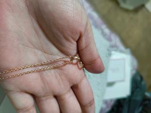 Giva Rose Gold Infinity Heart Pendant W Link Chain
