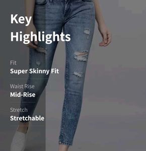 Tokyo Talkies Women Super Skinny Distressed Jeans