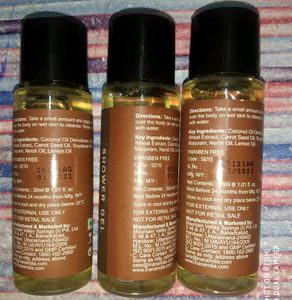 Inara 30 ml (Each) Shower Gels