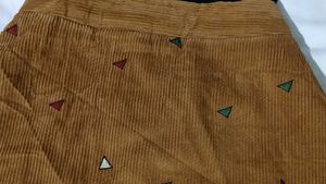 Brown Corduroy Skirt