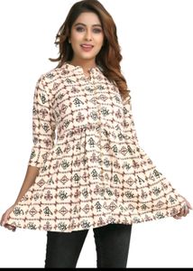 🤗Offer Me✨️Patola Design Short Top