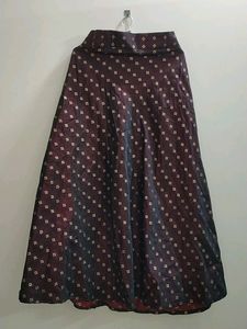 Ethnic Skirt Maroon