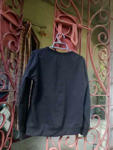 Black Printed Sweatshirt