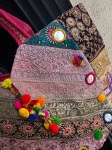 Boho Embroidered Tote Bag