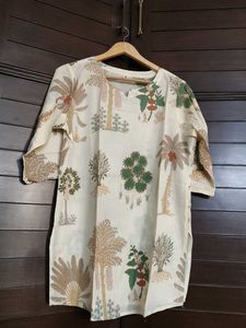 Garden Breeze White Botanical Cotton Co-ord Set