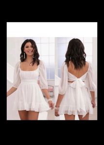 Trendy White Dress ✨⚰️