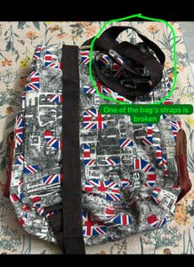 Union Jack Print Backpack
