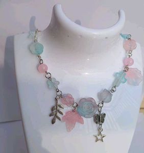 Pastel Floral Necklace
