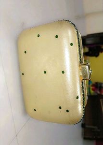 Gold Rhinestone Evening Clutch