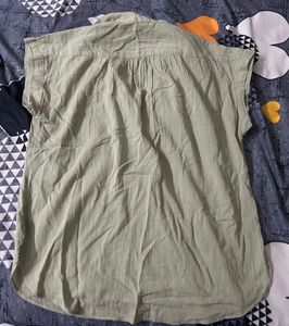 H&amp;M Olive Green Top- Loose Fit- Worn Once