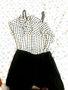 Jumpsuit Black And White