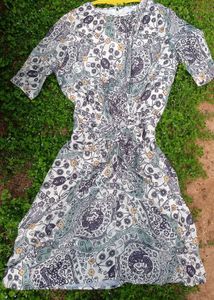 Patterned Midi Dress