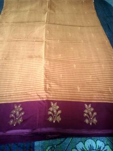 Double Colour Rashme Saree