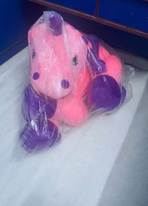 Pink & Purple Plush Unicorn