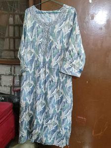 Leaf Print Kurta