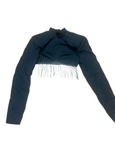 Misspap Black Shimmer Top
