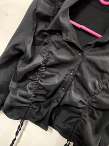 Ruched Slim Fit Shirt