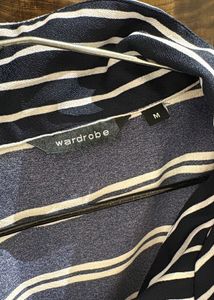 Navy Blue Stripes Shirt