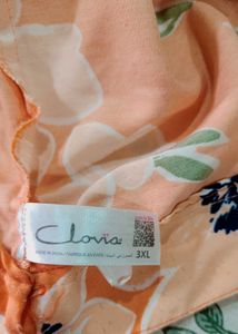 Floral Print Coral Night Gown