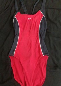 red swimsuit