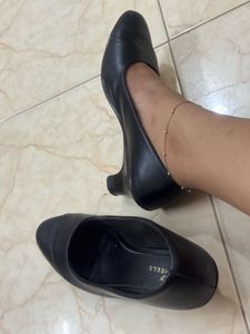 Black Block Heel Pumps