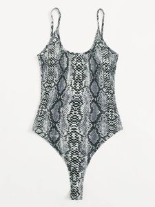 Shein Snakeprint  Bodysuit