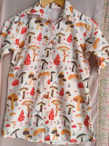 Mushroom Print Shirt