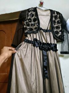 Elegant Dress &amp; Shrug Set