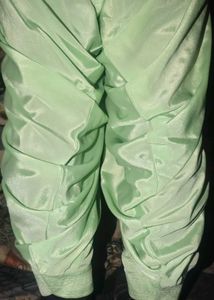 Creap Silk Green Suit+Dupatta